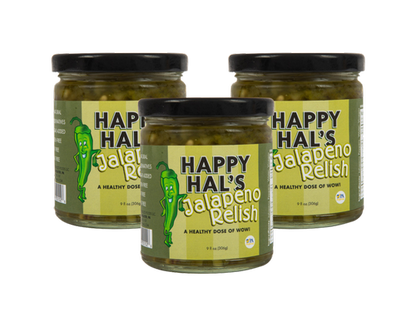 HAPPY HAL'S JALAPEÑO RELISH 3 PACK — Happy Hal's HAPPY HAL'S JALAPEÑO RELISH 3 PACK — Happy Hal's